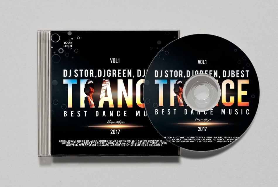 Trance – Free CD Cover PSD Template Trance – Free CD Cover PSD Template