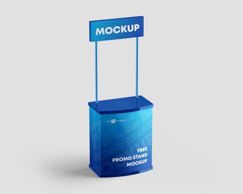 Free Promo Stand Mockup Set in PSD Free Promo Stand Mockup Set in PSD