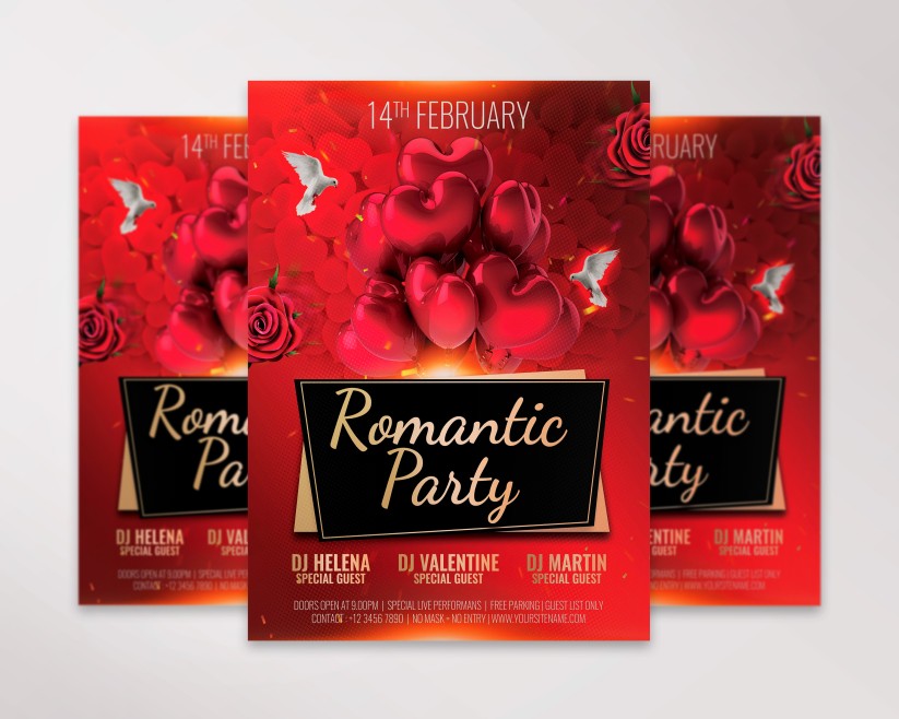15 ROMANTIC PARTY - FREE FLYER PSD TEMPLATE 15 ROMANTIC PARTY - FREE FLYER PSD TEMPLATE