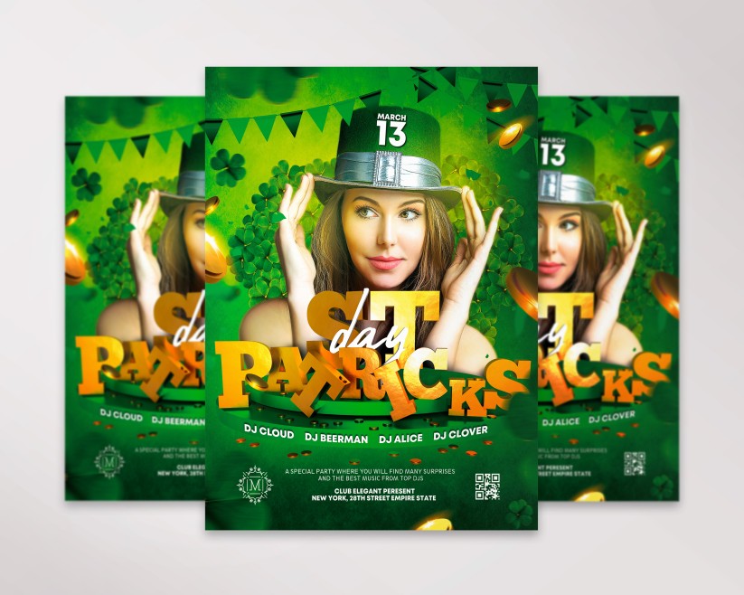 St. Patrick’s Day Free Flyer PSD Template 2 St. Patrick’s Day Free Flyer PSD Template 2