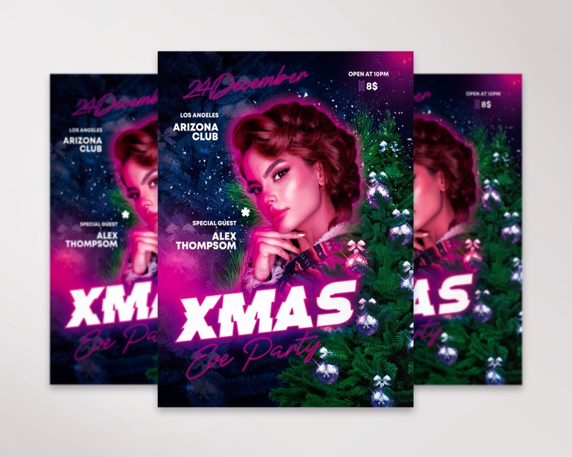 7 Xmas Eve Party – Free Flyer PSD Template 7 Xmas Eve Party – Free Flyer PSD Template