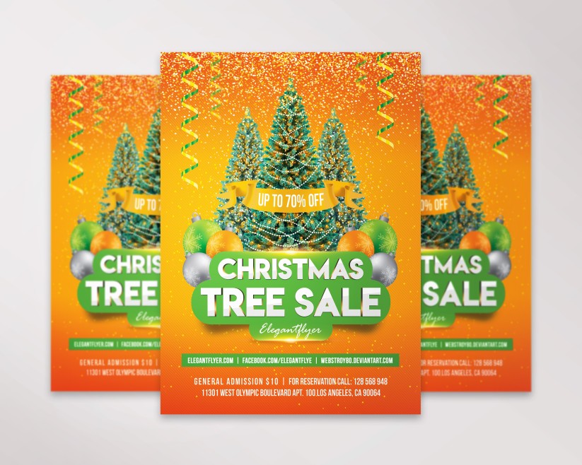Christmas Tree Sale – Premium PSD Flyer Template 035 Christmas Tree Sale – Premium PSD Flyer Template 035