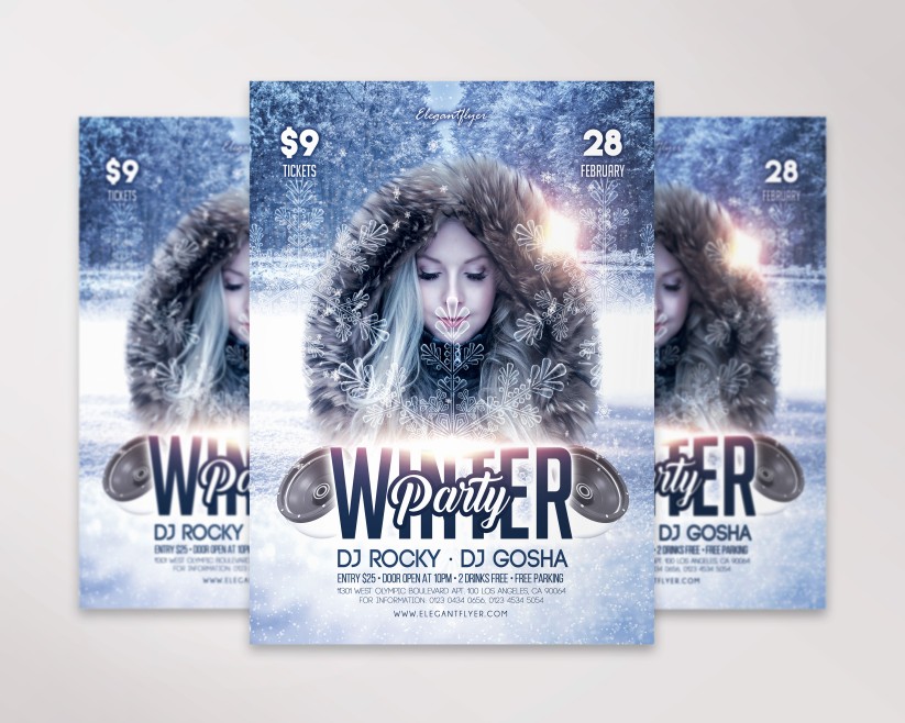 20 Winter Party – Flyer PSD Template 20 Winter Party – Flyer PSD Template