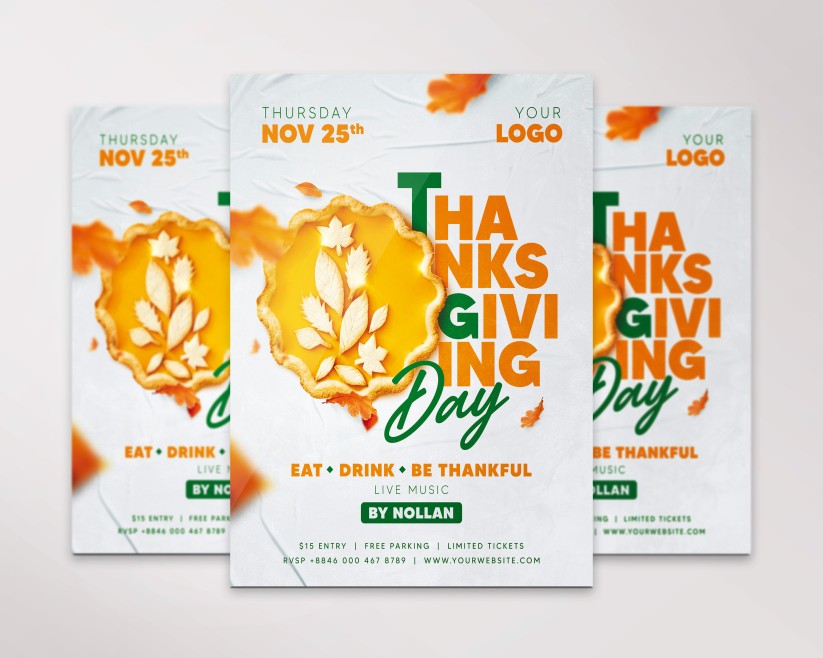 11 Thanksgiving Day – Premium PSD Flyer Template 11 Thanksgiving Day – Premium PSD Flyer Template