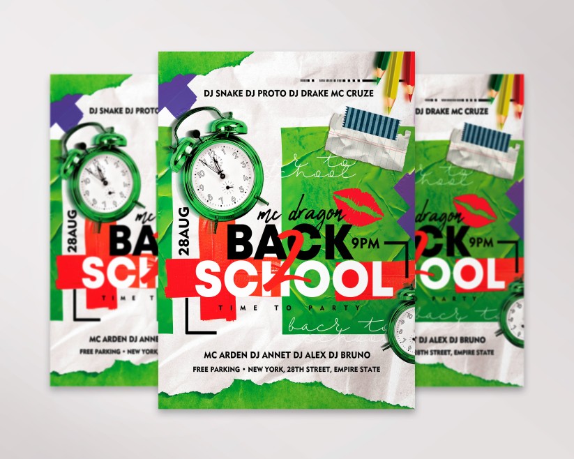 Back to School – Free PSD Flyer Template 1 Back to School – Free PSD Flyer Template 1