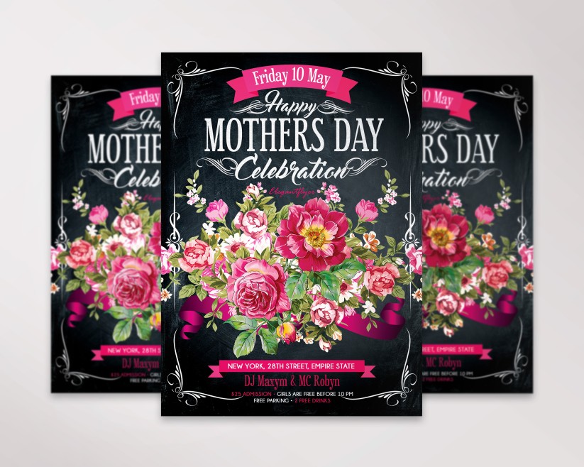 Mother’s Day Celebration – Flyer PSD Template Mother’s Day Celebration – Flyer PSD Template