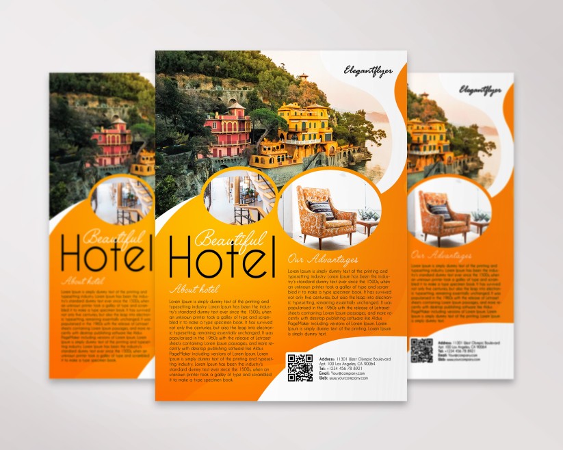 Hotel – Flyer PSD Template 9 Hotel – Flyer PSD Template 9
