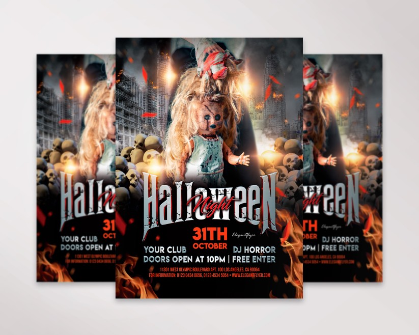 Halloween Night – Premium PSD Flyer Template 028 Halloween Night – Premium PSD Flyer Template 028