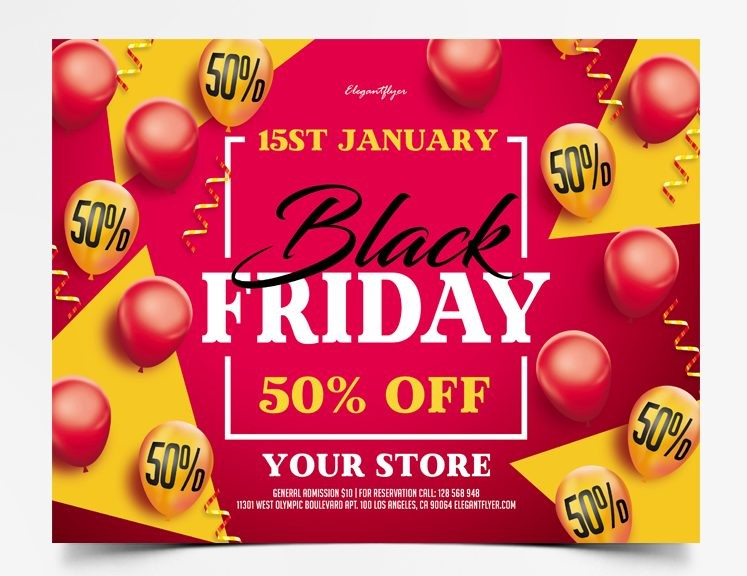 16 Black Friday – Free PSD Flyer Template 16 Black Friday – Free PSD Flyer Template