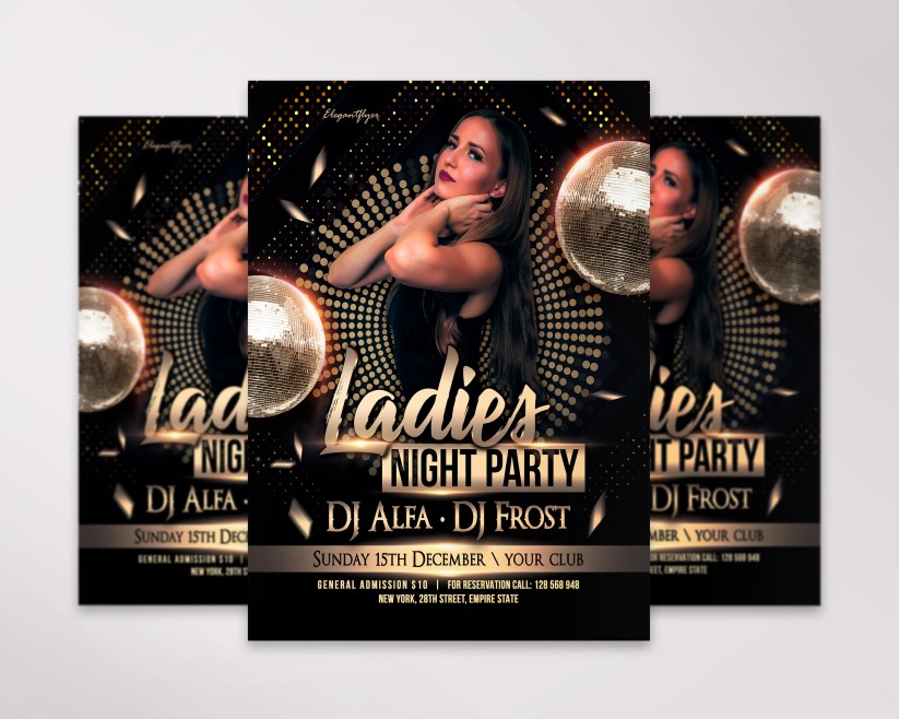 Ladies Party – Premium PSD Flyer Template 16 Ladies Party – Premium PSD Flyer Template 16