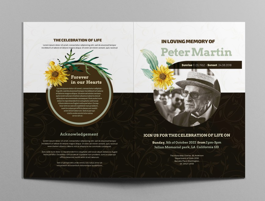 FUNERAL BROCHURE – PSD BI-FOLD BROCHURE TEMPLATE 021 FUNERAL BROCHURE – PSD BI-FOLD BROCHURE TEMPLATE 021