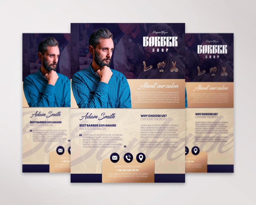 Barber Shop – Free PSD Flyer Template 6 Barber Shop – Free PSD Flyer Template 6