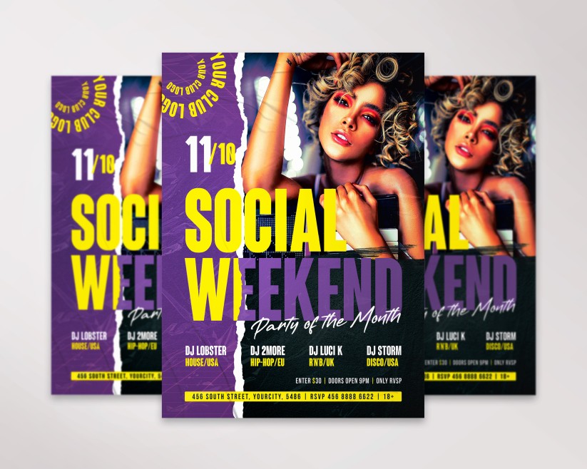 Social Weekend flyer Social Weekend flyer