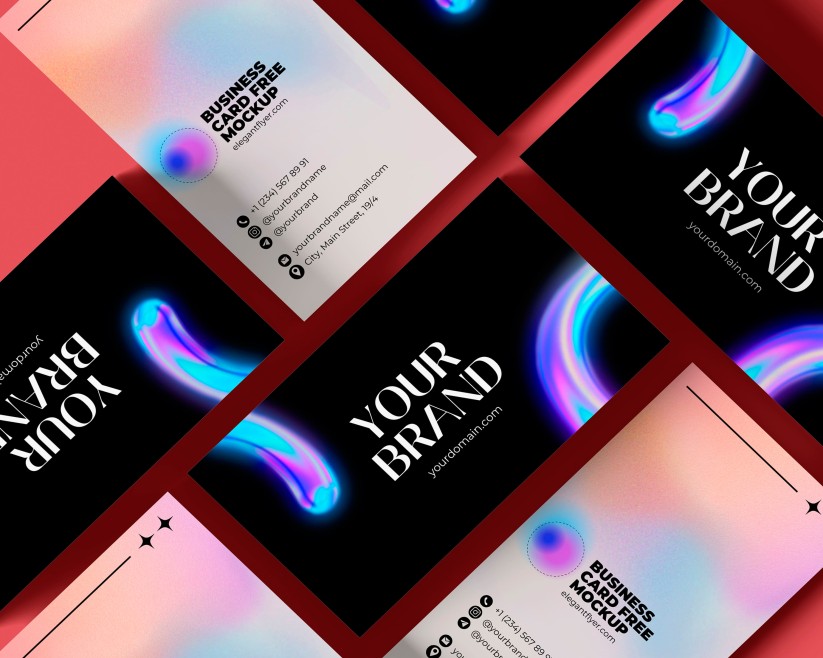 Free Business Card Mockup Set in PSD Free Business Card Mockup Set in PSD