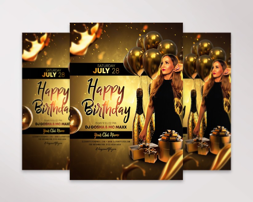 8 HAPPY BIRTHDAY - FREE PSD FLYER TEMPLATE 8 HAPPY BIRTHDAY - FREE PSD FLYER TEMPLATE