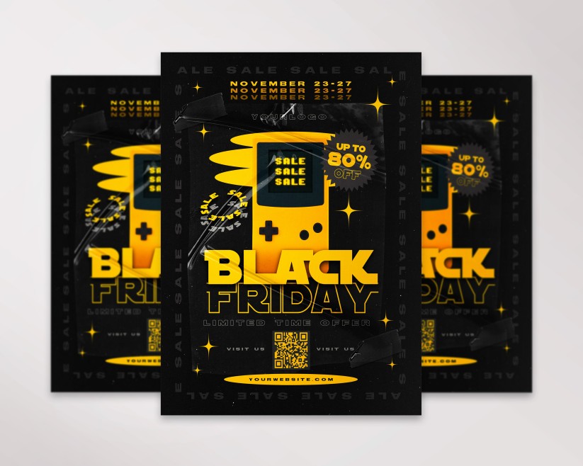 1 Black Friday – Free Flyer PSD Template 1 Black Friday – Free Flyer PSD Template