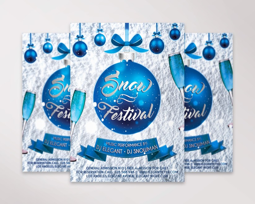 22 Snow Festival – Flyer PSD Template 22 Snow Festival – Flyer PSD Template