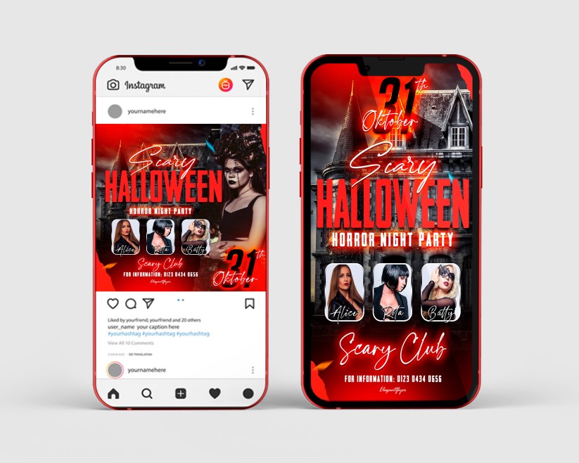Halloween Party – Free Instagram Stories Template in PSD + Post Templates 2 Halloween Party – Free Instagram Stories Template in PSD + Post Templates 2