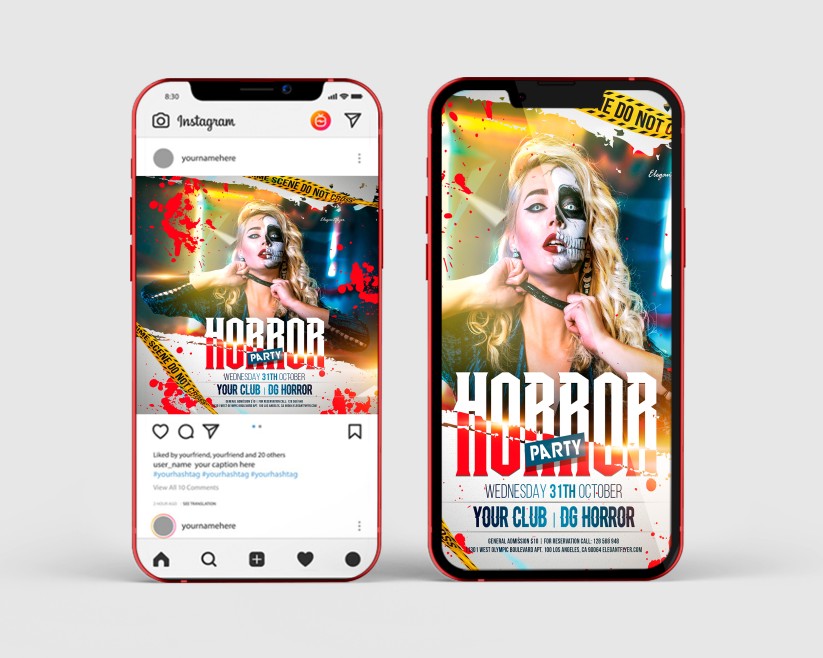 Horror Party – Free Instagram Stories Template in PSD + Post Templates 4 Horror Party – Free Instagram Stories Template in PSD + Post Templates 4