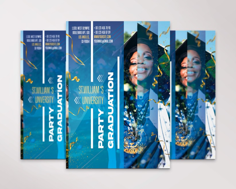 Graduation Party Flyer PSD Template 2 Graduation Party Flyer PSD Template 2