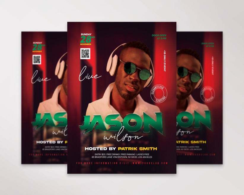 DJ - FREE FLYER PSD TEMPLATE DJ - FREE FLYER PSD TEMPLATE