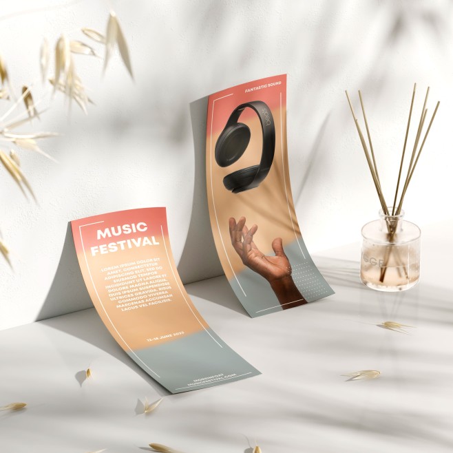 1 Free Flyer Mockup in PSD 1 Free Flyer Mockup in PSD