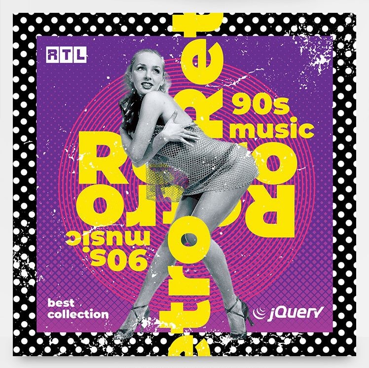 Retro Music – Free CD Cover PSD Template Retro Music – Free CD Cover PSD Template