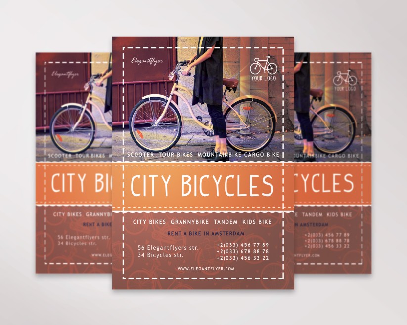 City Bicycles Flyer PSD Template City Bicycles Flyer PSD Template