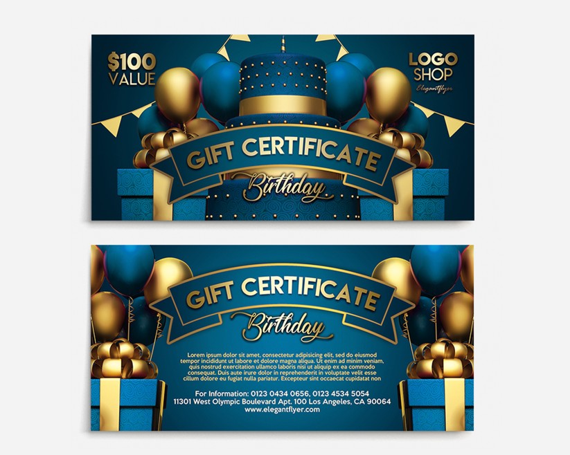 HAPPY BIRTHDAY GIFT CERTIFICATE TEMPLATE HAPPY BIRTHDAY GIFT CERTIFICATE TEMPLATE