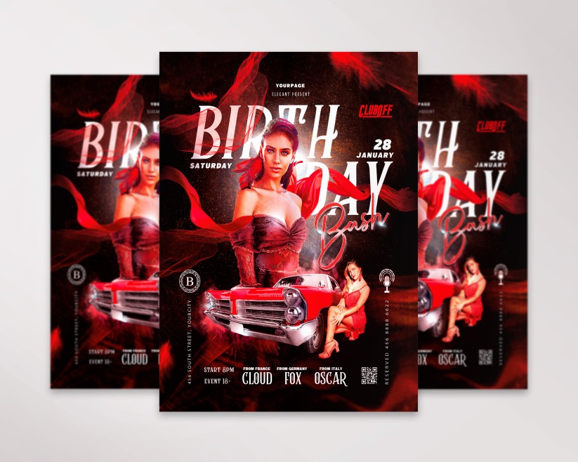 17 BIRTHDAY BASH - PREMIUM PSD FLYER TEMPLATE 17 BIRTHDAY BASH - PREMIUM PSD FLYER TEMPLATE