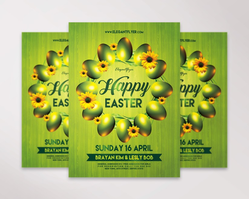 green-happy-easter-flyer-template green-happy-easter-flyer-template