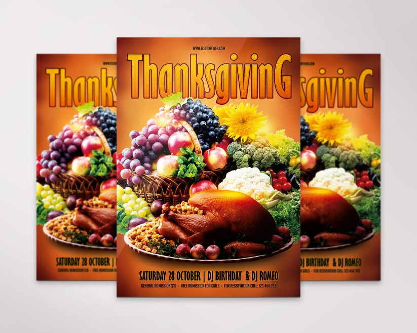 9 Free Flyer for Thanksgiving Dinners 9 Free Flyer for Thanksgiving Dinners