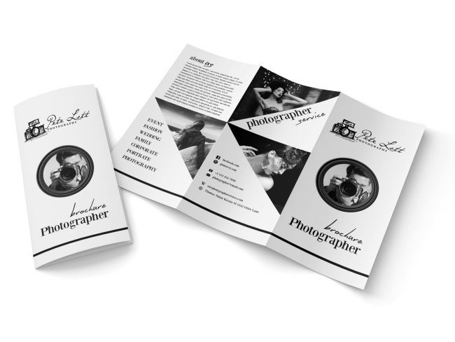 Exclusive Black & White Photography Tri-Fold Brochure Template 14 Exclusive Black & White Photography Tri-Fold Brochure Template 14