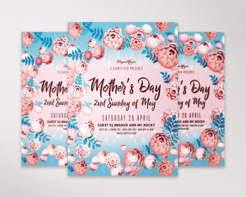 Mother’s Day – 2nd Sunday of May – PSD Flyer Template Mother’s Day – 2nd Sunday of May – PSD Flyer Template