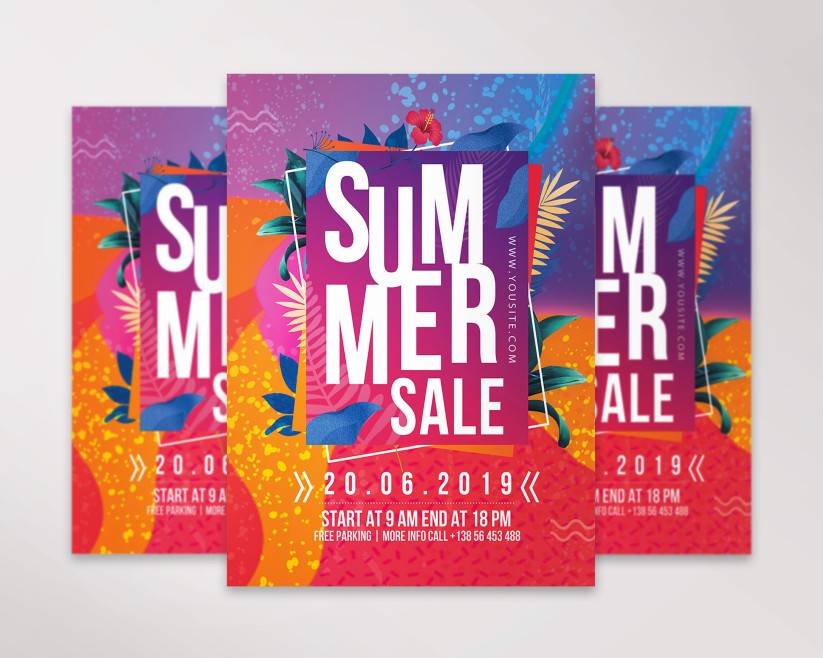 Summer Sale – Premium PSD Flyer Template 045 Summer Sale – Premium PSD Flyer Template 045