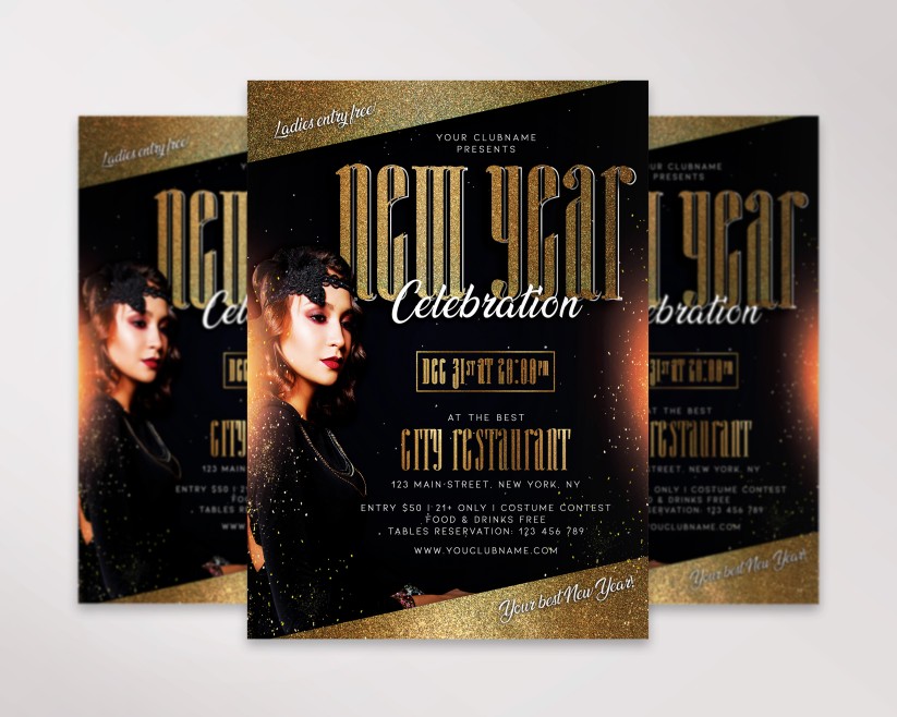 29 New Year – Free Flyer PSD Template 29 New Year – Free Flyer PSD Template