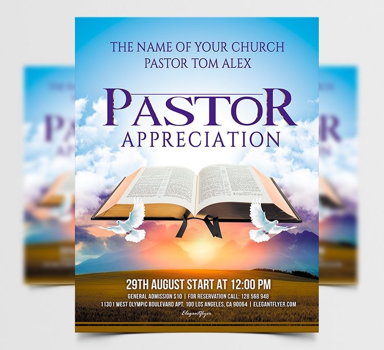Pastor Appreciation – Free PSD Flyer Template Pastor Appreciation – Free PSD Flyer Template