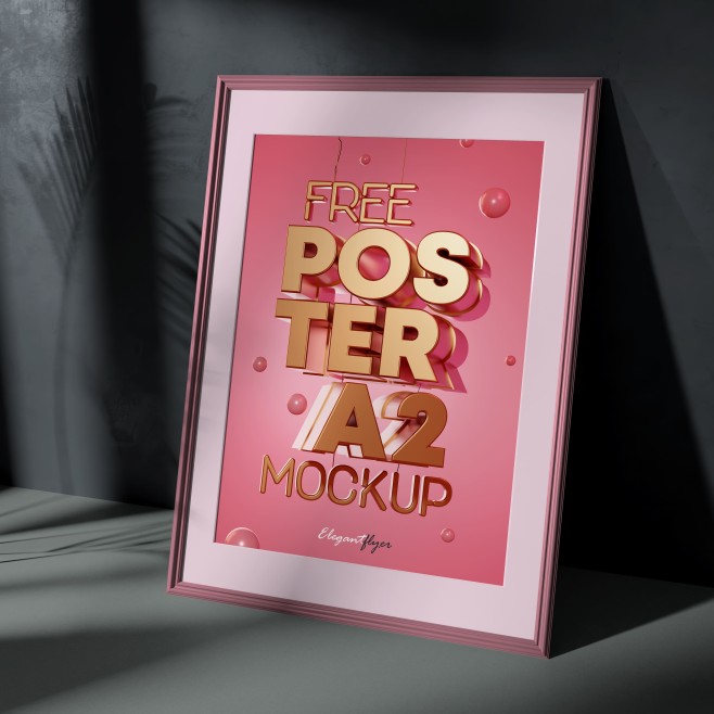 4 Free Poster Mockup in PSD 4 Free Poster Mockup in PSD