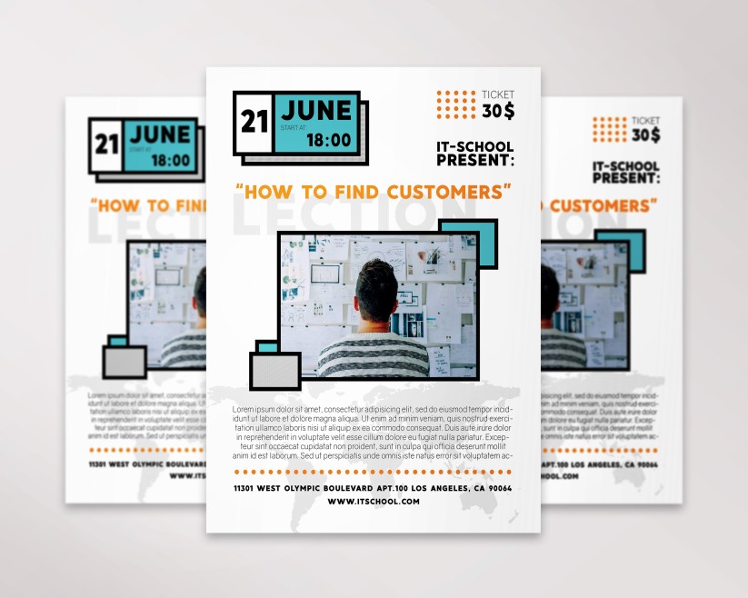 Lection – Free PSD Flyer Template Lection – Free PSD Flyer Template