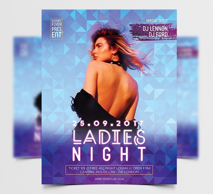 35+ Free Lady’s Party Flyers Templates in PSD + Premium Version! | by ...