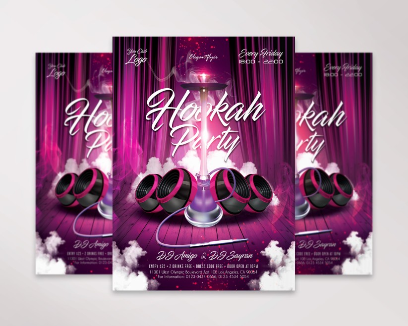 Hookah Party V03 – Flyer PSD Template Hookah Party V03 – Flyer PSD Template