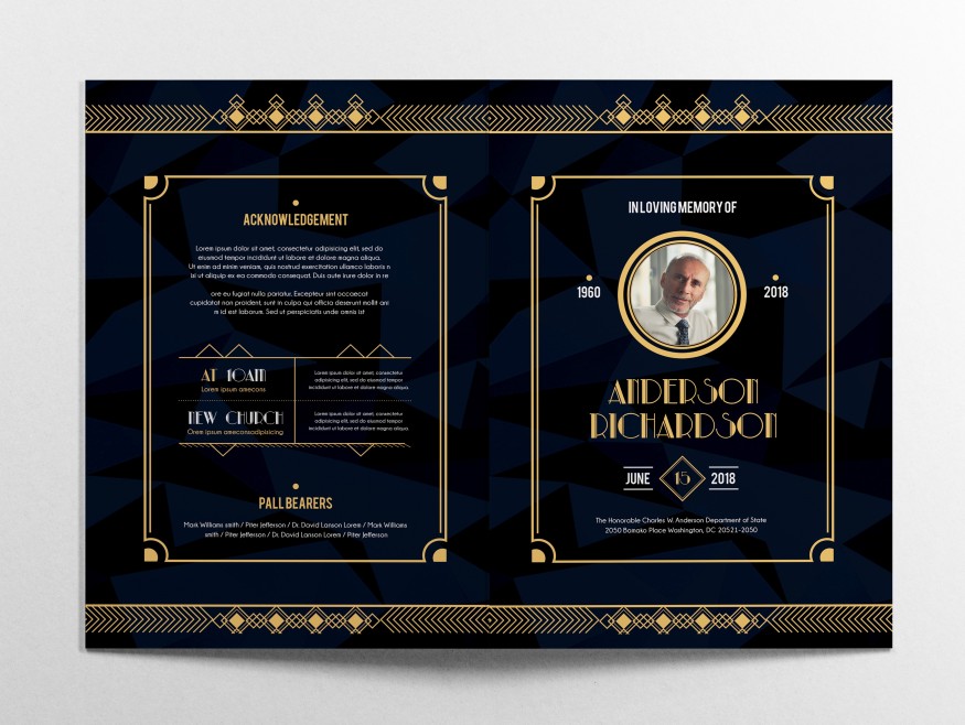 PREMIUM FUNERAL PROGRAM TEMPLATE 028 PREMIUM FUNERAL PROGRAM TEMPLATE 028