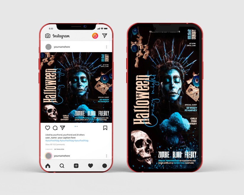 Halloween Party – Instagram Stories Template in PSD + Post Templates 12 Halloween Party – Instagram Stories Template in PSD + Post Templates 12
