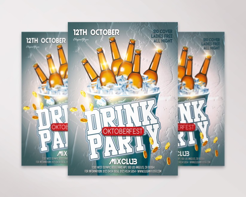 16 Drink Party – Premium PSD Flyer Template 16 Drink Party – Premium PSD Flyer Template