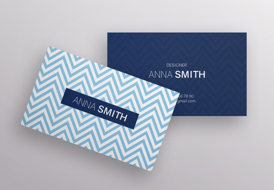 Blue Free Minimalist Business Card Blue Free Minimalist Business Card
