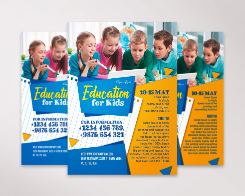 Education for Kids – Free PSD Flyer Template Education for Kids – Free PSD Flyer Template