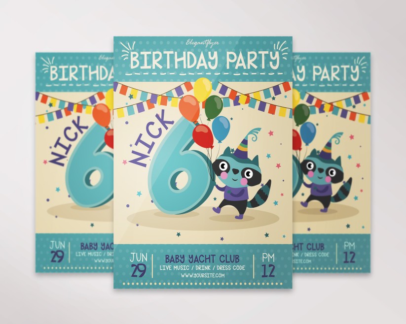 raccoon-birthday-party-template raccoon-birthday-party-template
