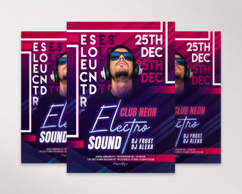 Electro Sound – Premium PSD Flyer Template Electro Sound – Premium PSD Flyer Template