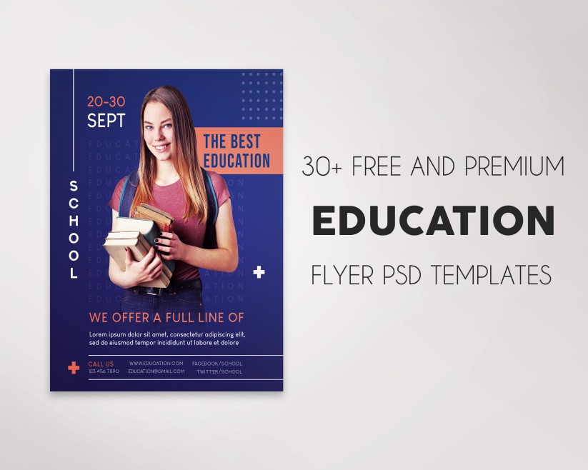 30+ Free Education Flyer Templates in PSD + Premium Version!