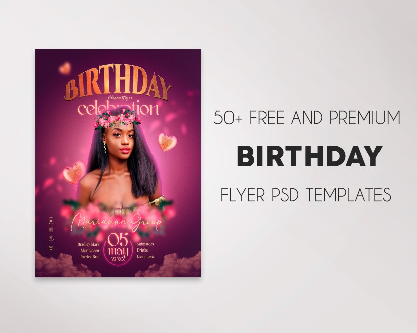 50+ Free Birthday Flyer Templates in PSD + Premium Version! | by ElegantFlyer